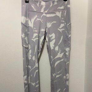 lululemon athletica Abstract Gray and White Leggings